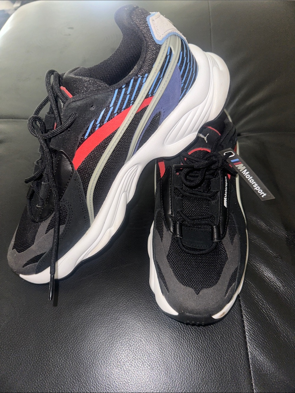 Puma Men’s Black, Red & Blue Motorsport Sneakers x BMW 7.5 Men’s